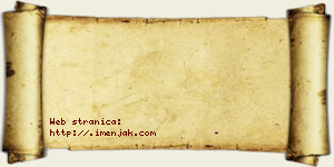 Janoš Rajkov vizit kartica